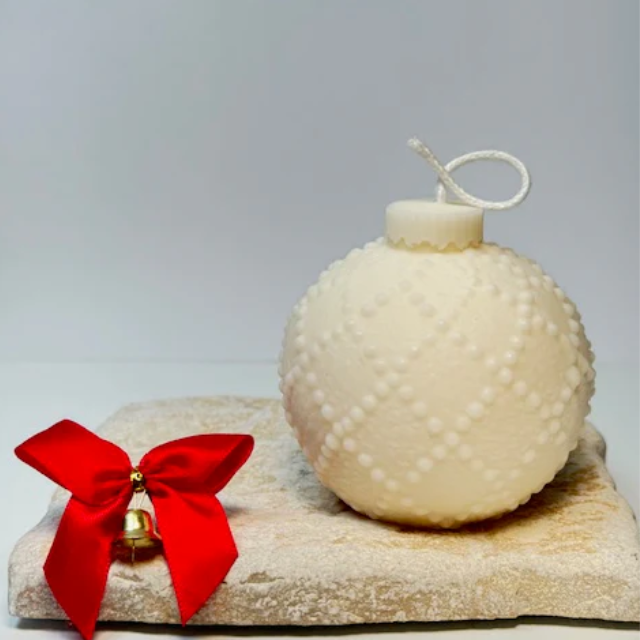 Dekokerze Weihnachtskugel